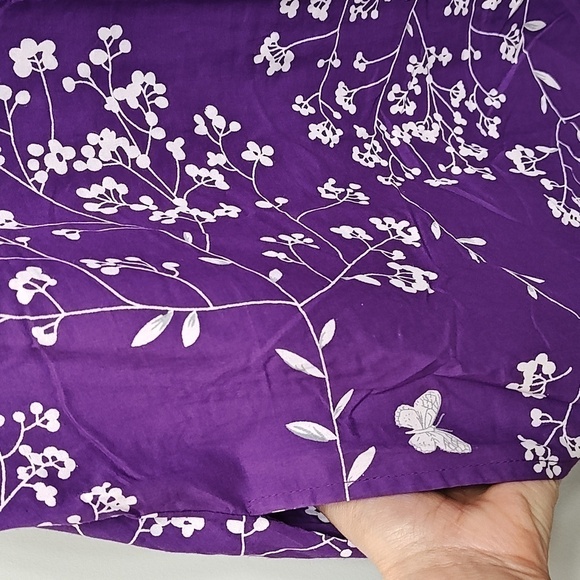 New Anthony Richards Full Length Purple White Floral PRICE FIRM - Picture 7 of 8